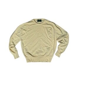 Balmoral Pure Cashmere Sweater Men's 42 (FitsS- M) Cream Made in Scotland
